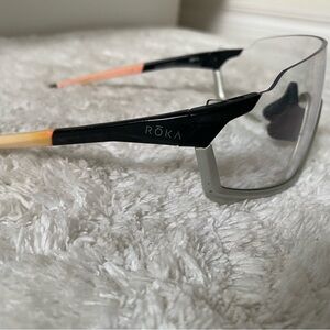 Roka Gp-1  Black and Clear cycling Glasses